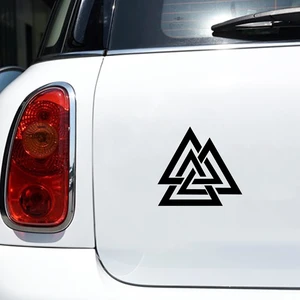 Виниловая наклейка Valknut для автомобиля, языческий один Азару, норвежский викинг, декоративные наклейки на окна автомобиля, наклейки для ноутбука, украшение для Apple MacBook