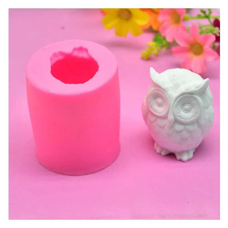 3D Маленькая форма Совы животные руки помадка мыло для выпечки украшения