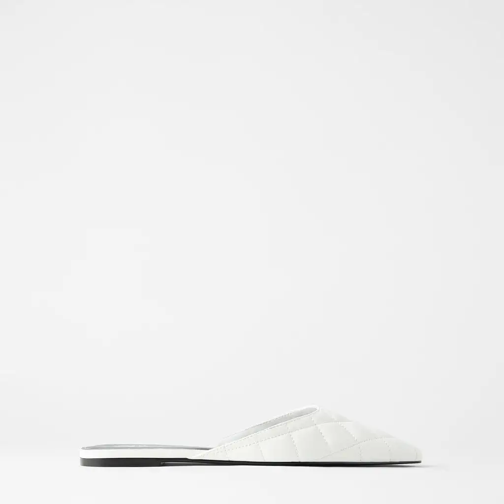 

Spring and Summer Women's Small Square Head Flat-heel Casual Half Slippers