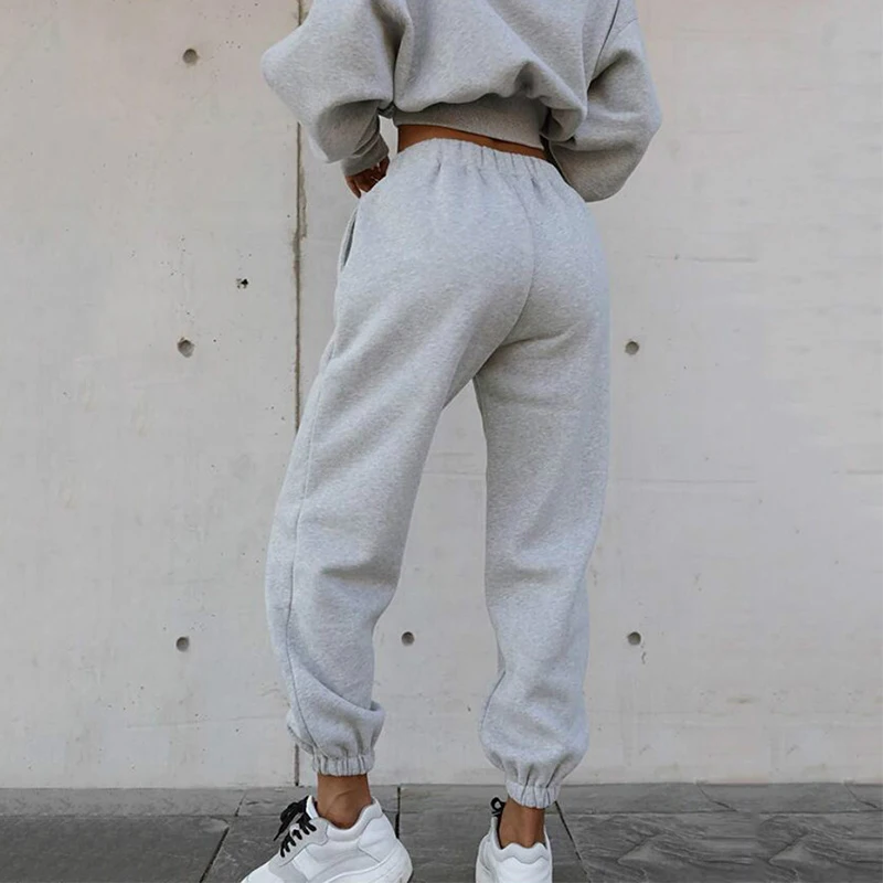 

Women Two Piece Set Outfits Autumn Women's Tracksuit Oversized Hoodie And Pants Casual Gym Suit 2020 Winter 2 Piece Woman Set