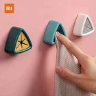 Держатель для полотенец Xiaomi без перфорации, вешалка для хранения полотенец в ванной комнате, зажим для мытья ткани, аксессуары для ванной и кухни, инструмент