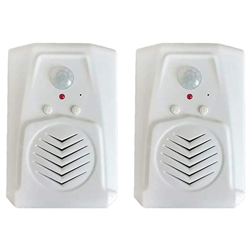 2Pcs Sensor Motion Door Bell Switch Infrared Doorbell Wireless PIR Voice Prompter Welcome Entry Alarm | Безопасность и защита