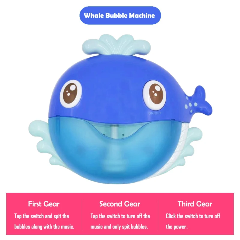 Whale No Box Bubble Краб игрушка для ванны машина Bubble крабы лягушка музыкальная Ванна мыло автоматический пузырь чайник Ванная комната для малышей Малыш игрушка подарок - Цвет: Whale No Box