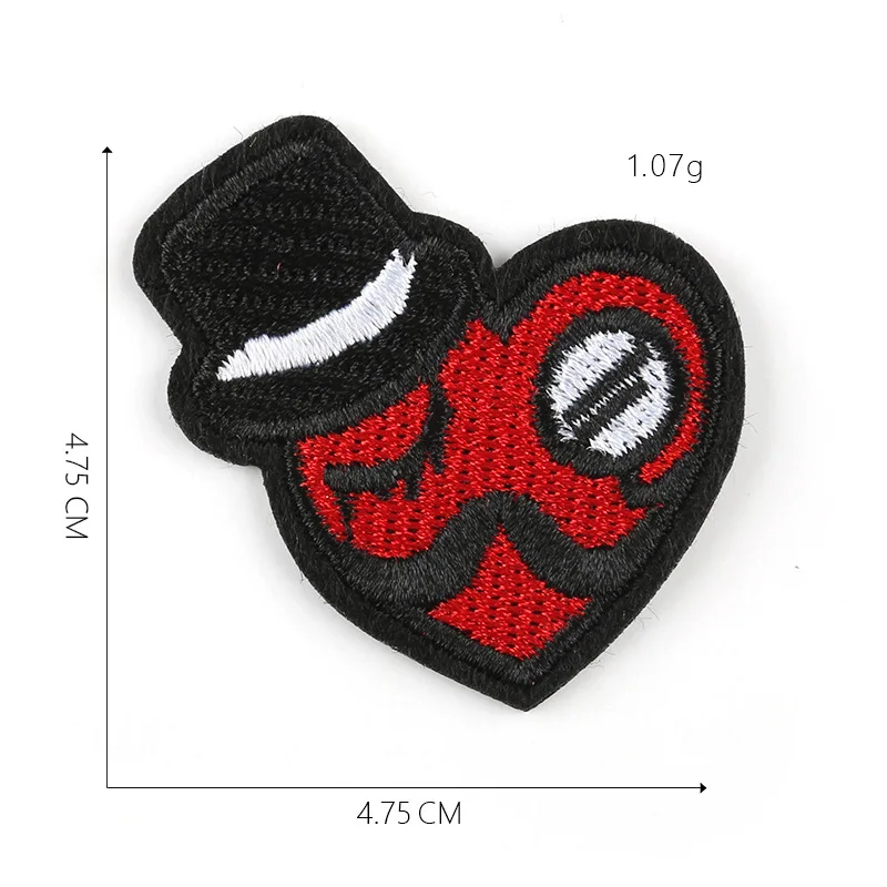 1-PCS-D-167 Любовь одежда патчи железа на полосы для значки-наклейки на одежду сердца вышивки аппликации@ G - Цвет: 1-PCS-D-167