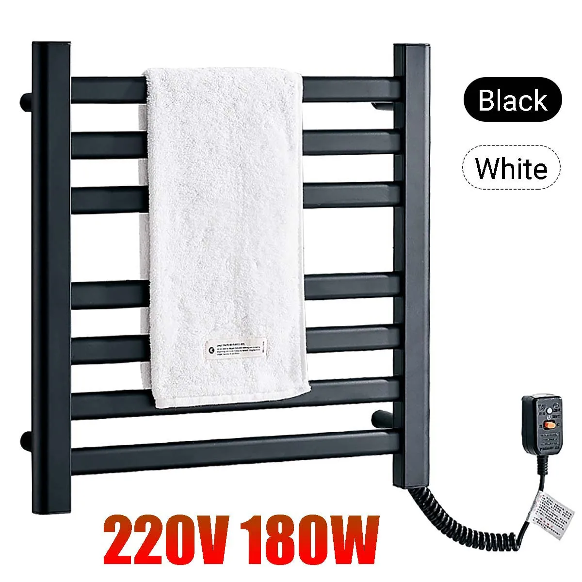 

220V 180W Bathroom Fittings Electric Heated Towel Rack,Stainless Steel Sterilizing Smart Towel Dryer