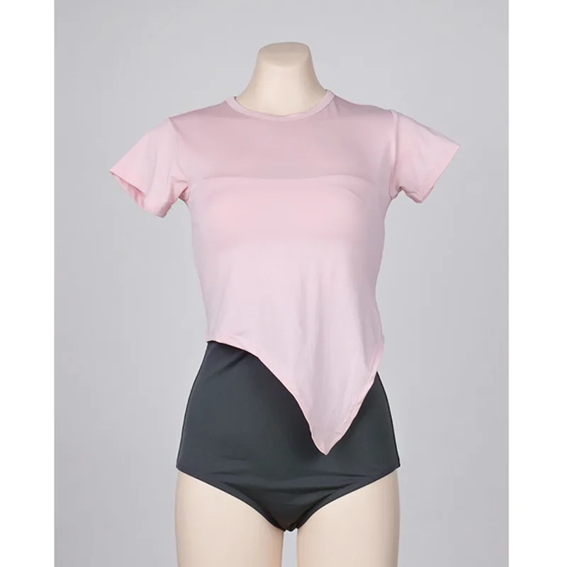 2020 розовый женский купальник Цельный с рубашкой купальный костюм для женщин