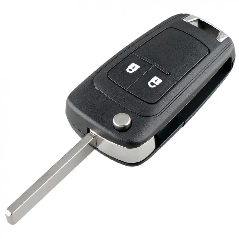 2 кнопки Автомобильный Брелок чехол Замена откидной складной для пульта