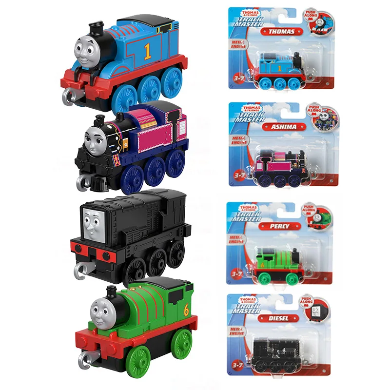 

Thomas and Friends Trackmaster 4pcs Model Metal Thomas Train Set Diecast Toys for Children Boys Oyuncak Car Toys Gift Blocks