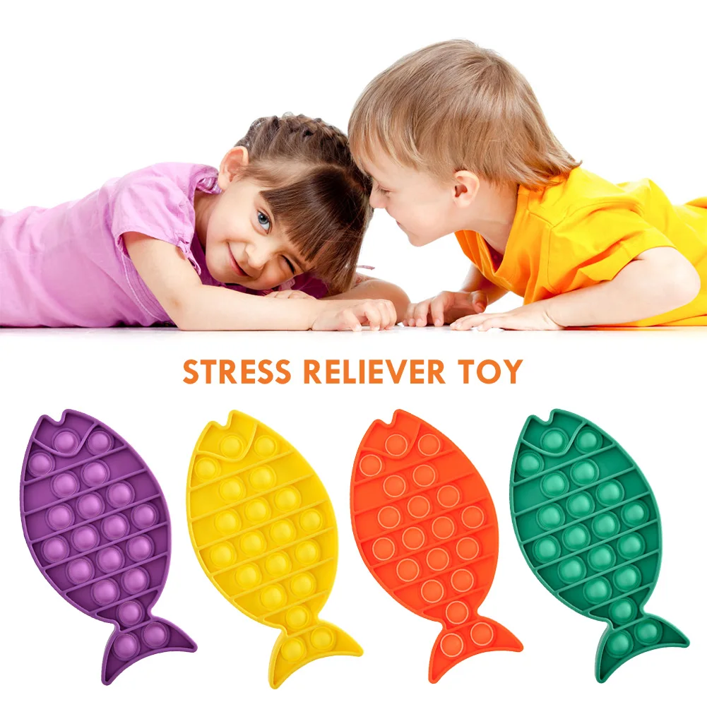 

Джойстик для игры, антистресс, Новая Радуга с пузырьками для рук, сжимаемая, снимающая стресс для детей