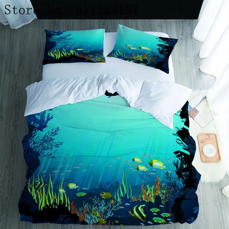 Синий фон Постельное белье для взрослых пододеяльник мягкой микрофибры один