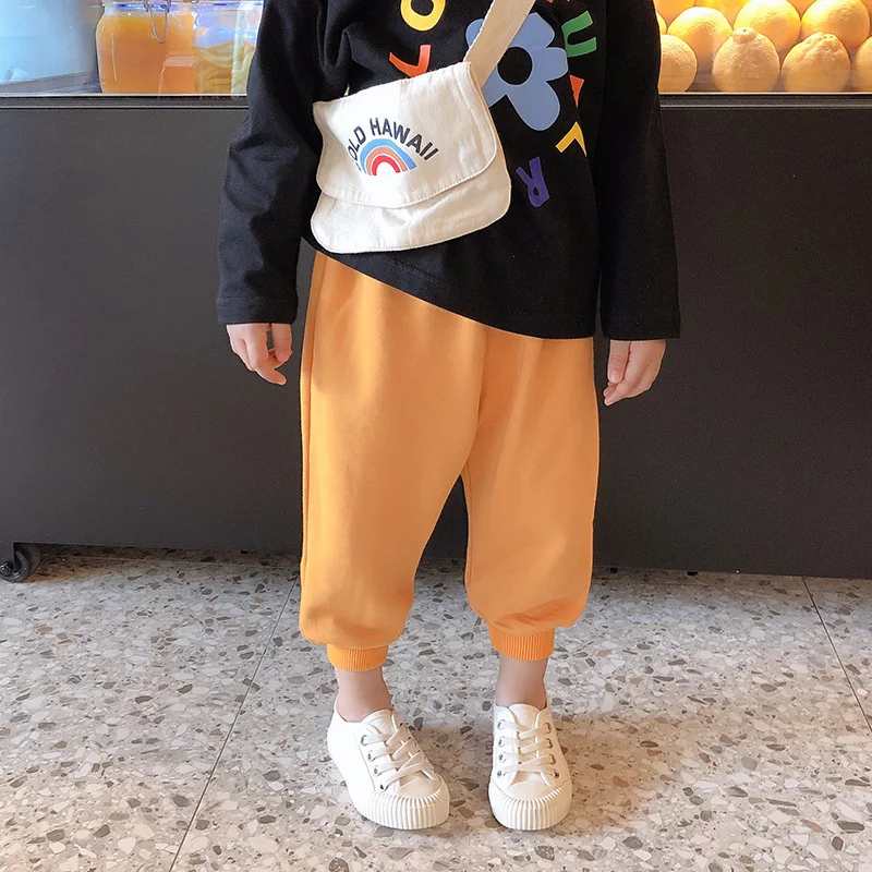 Осень 2019 новые детские брюки детская одежда оптовая продажа повседневные штаны с