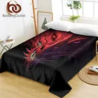 Постельное белье BeddingOutlet с изображением красного дракона, постельное белье с головой зла, постельное белье с 3D принтом, 1 шт., постельное белье с изображением демона, королевский размер, прямая поставка
