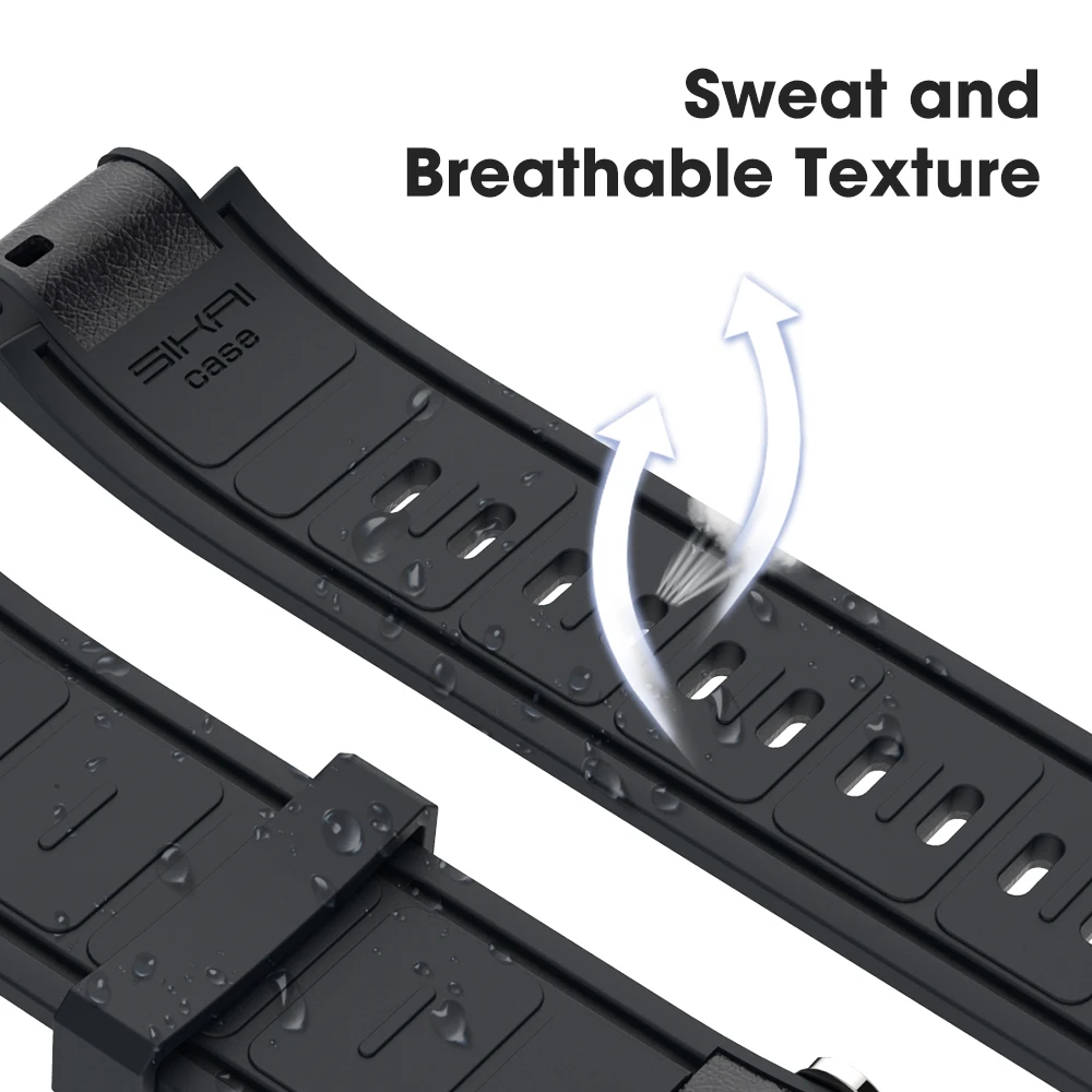 SIKAI силиконовый кожаный ремешок для часов Huami Xiaomi Amazfit Verge 3 lite часы высококачественный ремешок сменный Браслет для Huami 3