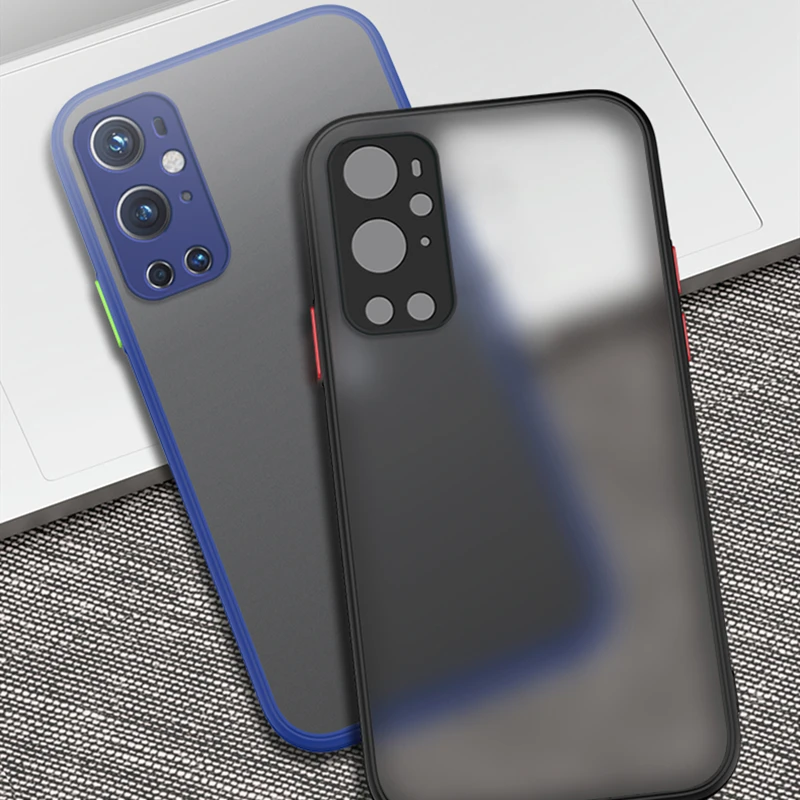 frosted translucent case for oneplus 9 10 pro phone case silicone frame hard clear back cover for one plus 9r 8 pro 8t nord ce free global shipping