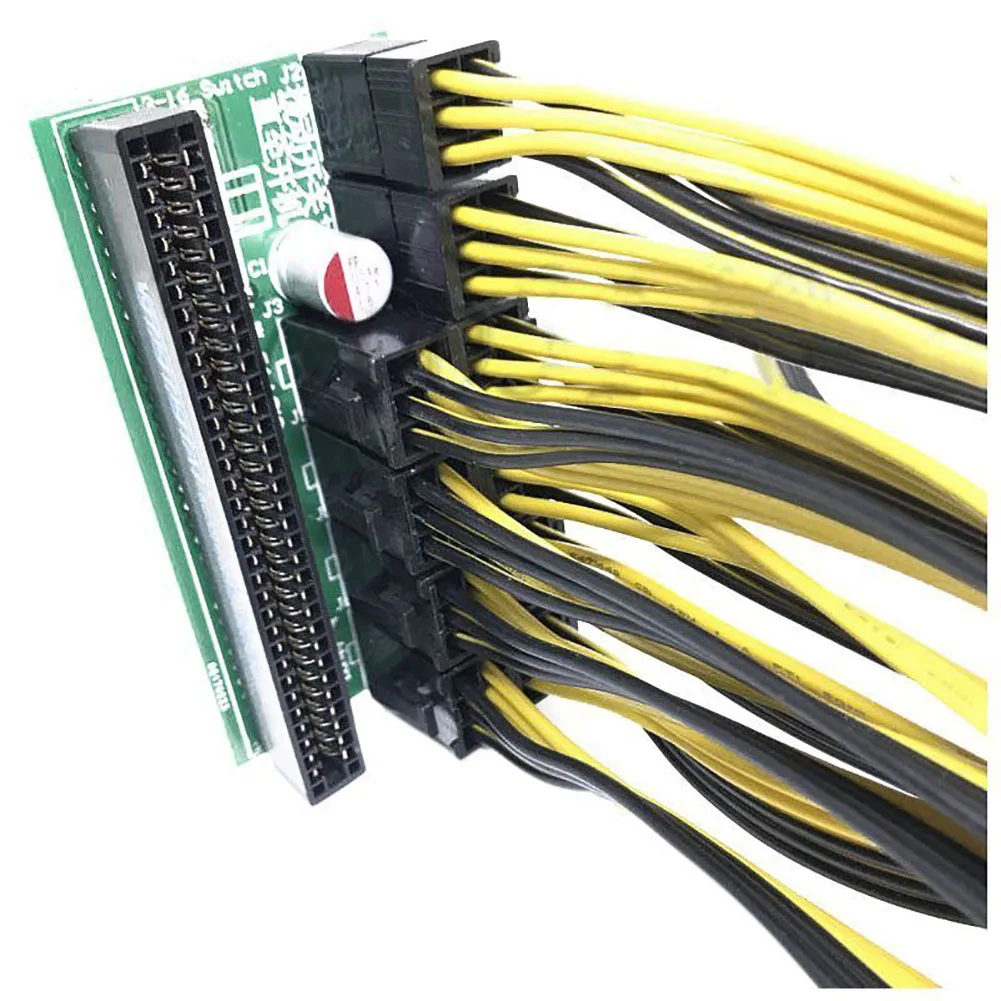 6Pin блок питания Блок Breakout плата адаптера с 10 шт. 8P кабель для эфириума M G8E8 |