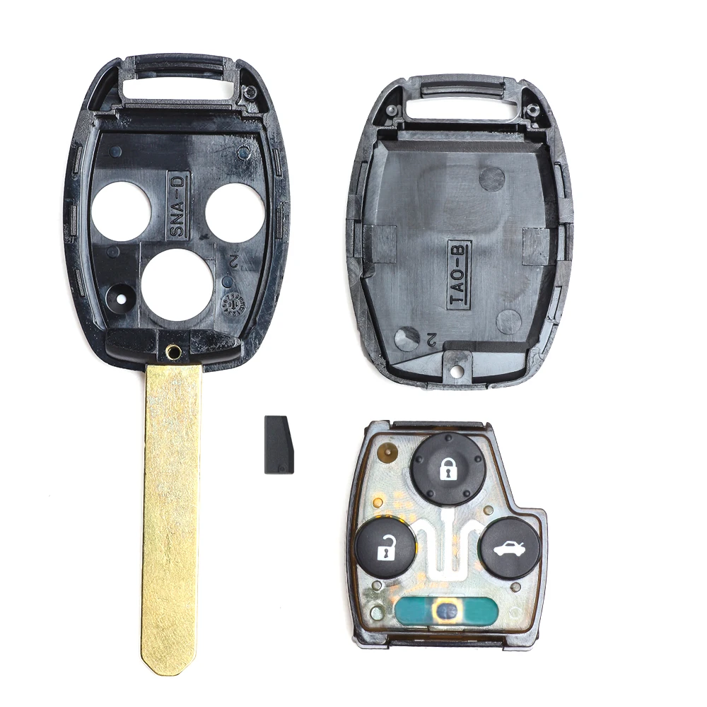 Keyecu Remote Key Fob 3 Buttons 433Mhz ID46 Chip for Honda Accord Euro 2007 2008 2009 New Keyless Entry Car | Автомобили и