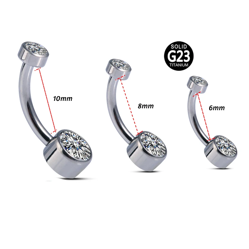 1Pc 14G G23 Titanium Ombligo Party Stud Barbell for Woman Body Jewelry Sexy Navel Piercing Belly Button Rings Bar | Украшения и
