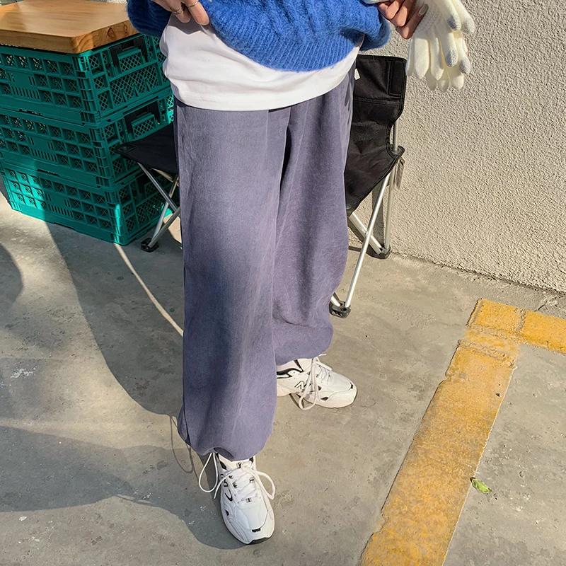 

OL Elegant High Waist Solid Straight Pants Women 2021 New Spring Autumn Casual Sportswear Pants Loose Trousers Female