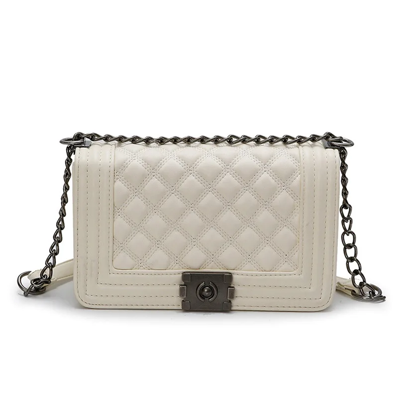 Женская сумка-мессенджер из искусственной кожи маленькая с цепочкой 2019 |