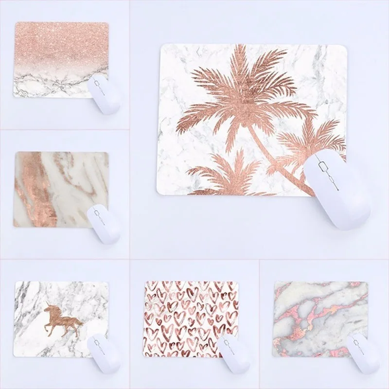 

Explosive 3D printing Nordic style marble jade pattern series mouse pad