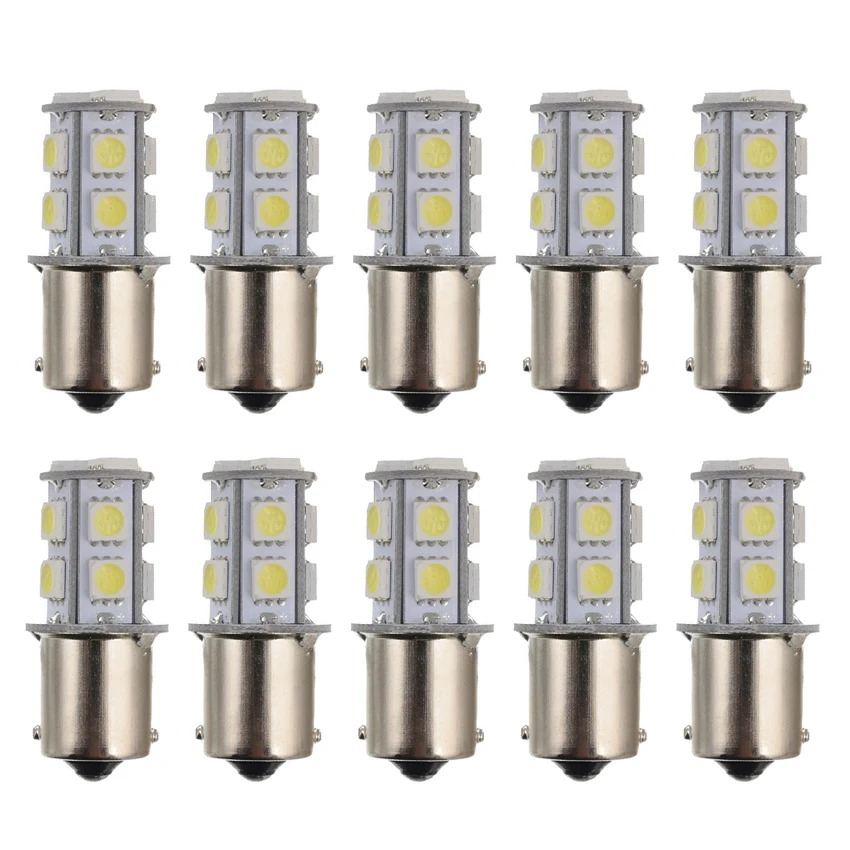 

10 pcs 1156 BA15S 1157 BAY15D P21W BA15D 13Led 5050 Car Led Turn Parking Signal Lights Brake Tail Lamps
