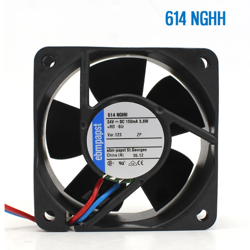 

New original ebm TYP 614NGHH 6025 24V 3.6W 6CM inverter fan