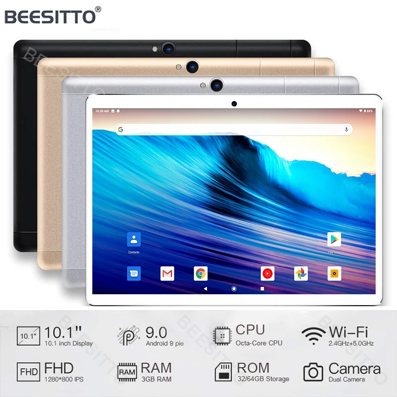 

Super 10 Inch Tablet Pc Octa Core RAM 3GB RAM 32/64GB ROM 1280*800 IPS 4G Lte Phone Call Tab Wifi GPS Bluetooth Android Tablet