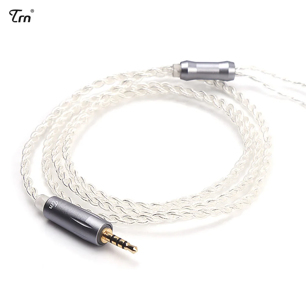 

Brand New TRN Earphone Upgrade Cable 2.5 MM Balanced Silver-plated Cable 0.75/ 0.78mm Mmcx 2 Pin Plug TF10 TF15 V80 V30 V20 V10
