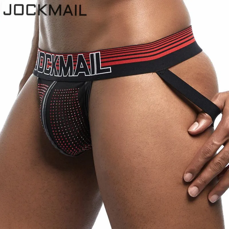 Мужское нижнее белье JOCKMAIL блестящее с алмазным рисунком стринги для геев белье| |
