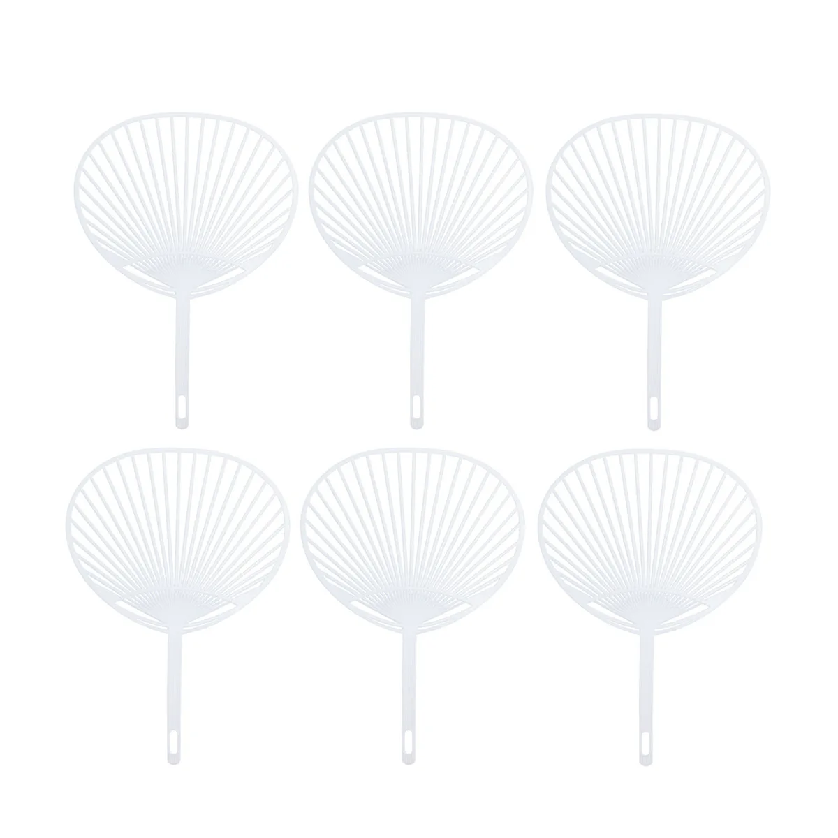 Комплект из 20 пластиковых креативных белых японских вееров сделай сам Uchiwa