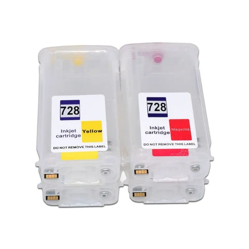 130ml 728 refillable ink cartridge for hp728 designjet t730 t830 plotters free global shipping
