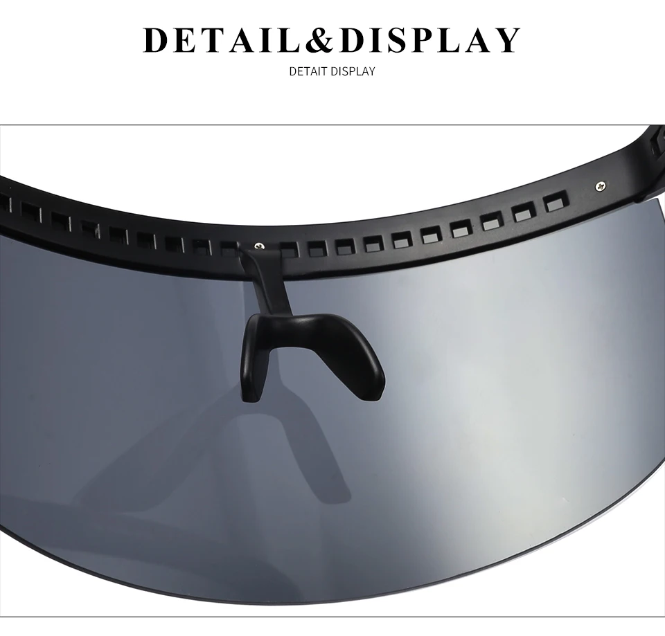 Солнцезащитные очки с защитой от подглядывания негабаритная оправа шляпа маска