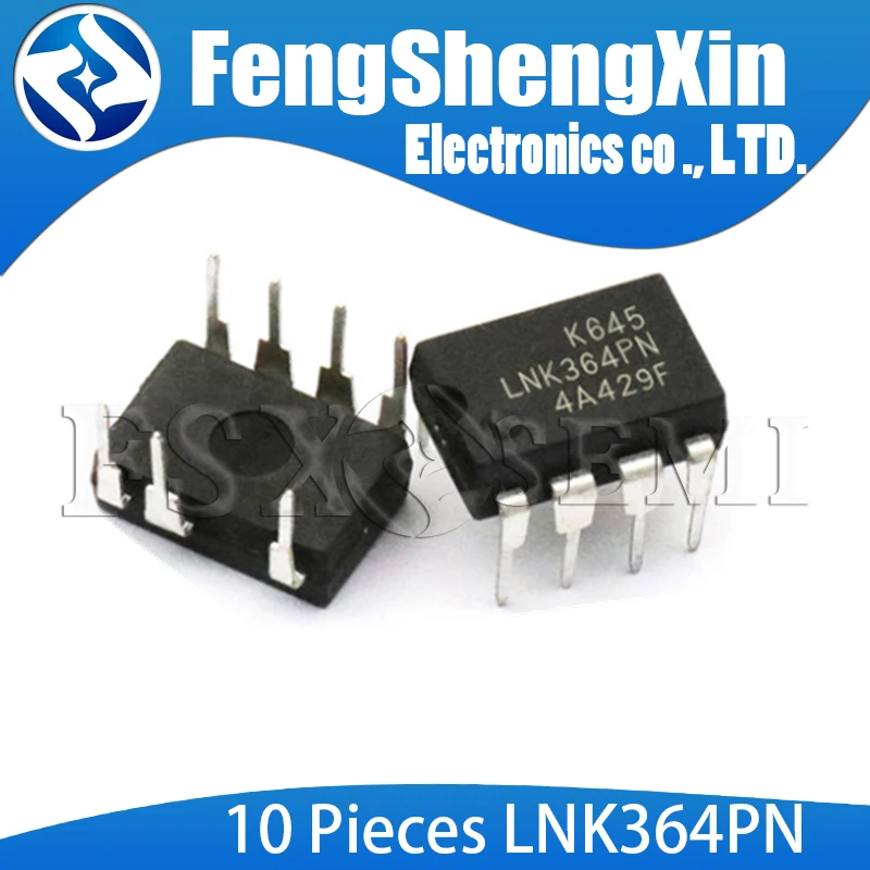 10 шт./лот LNK364PN DIP7 LNK364P DIP LNK364 364PN 7 источник питания регулятор напряжения чип для