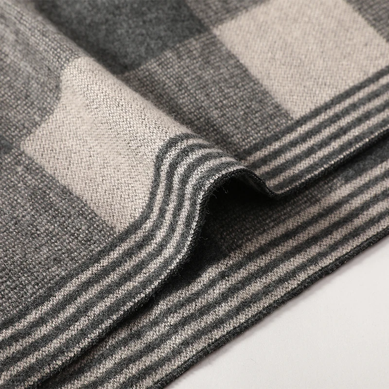 

[FEILEDIS]Fashion Design Casual Scarves Winter Women Men's Thicken Cashmere Scarf Luxury Brand High Quality Warm Scarves Men