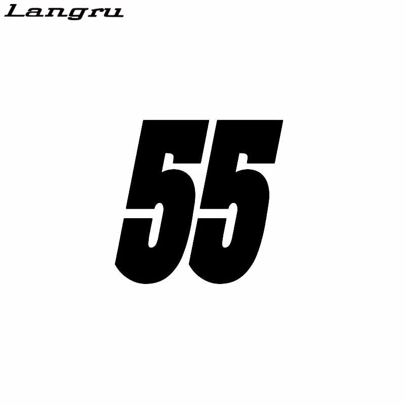 

New Style Number 55 Vinyl Decal Decor Car Sticker Graphical Accessories Jdm