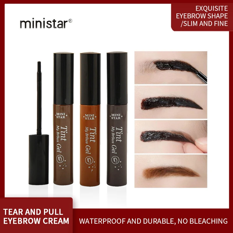 

3 Color Eyebrow Pencil Eyebrow Tattoo Peel Dye Gel Matte Cosmetic Natural Long Lasting Waterproof Tint Eye Makeup Fashion TSLM1