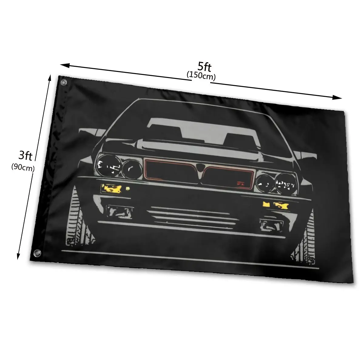 Для фанатов Lancia Delta Hf Integrale Classic 16V Rally Outdoor для женщин и мужчин флаг гордости | Дом