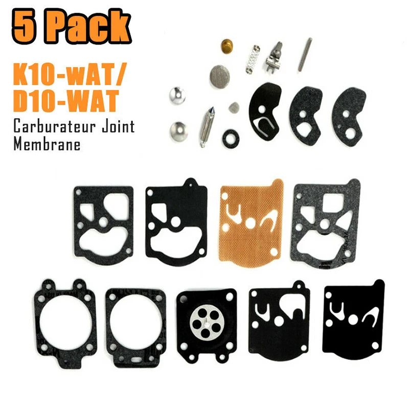 

5 Pack Repair Kit Seals Carburetor Diaphragm K10-WAT Set