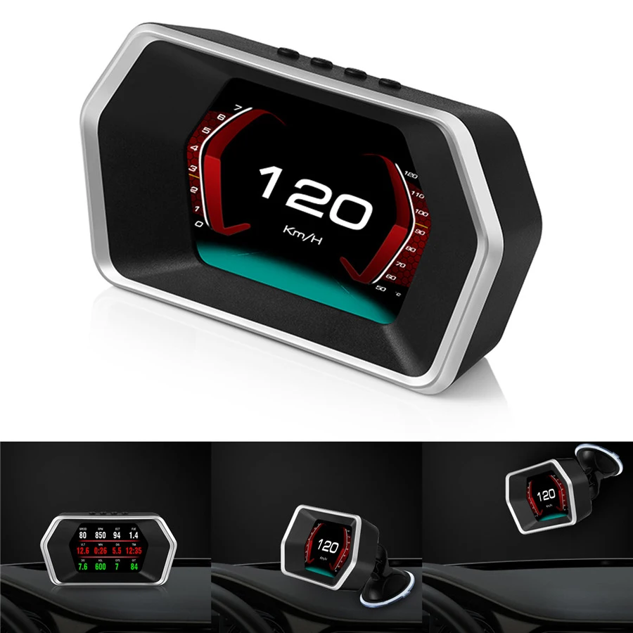 Автомобильная двойная система HUD цифровой компьютер OBD2/GPS Спидометр напряжение
