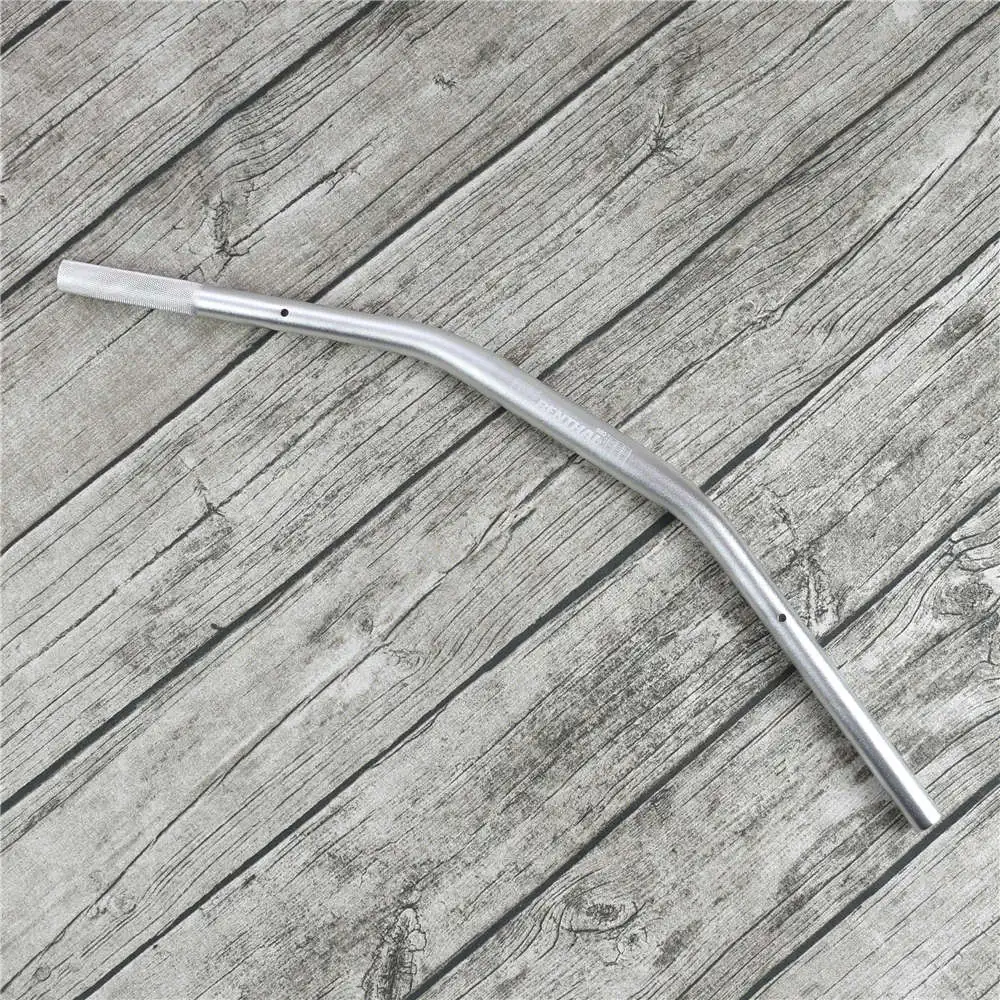 Silver Универсальный руль для мотоцикла Renthal 28 мм Fatbar алюминиевый сплав пескоструйная обработка готовая Ручка Бар для Кафе Racer ретро - Цвет: Silver