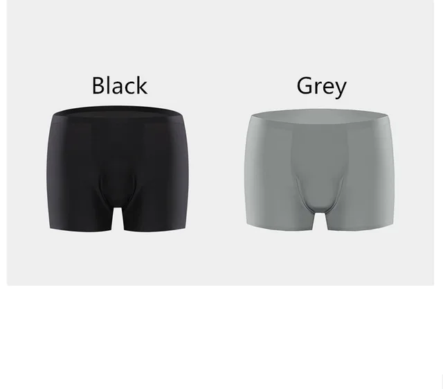 black and grey XXL Новые Xiaomi Mijia YouPin хлопок Smith Модальные удобные трусы боксеры 5 цветов Air sense нижнее белье 2 шт - Цвет: black and grey XXL