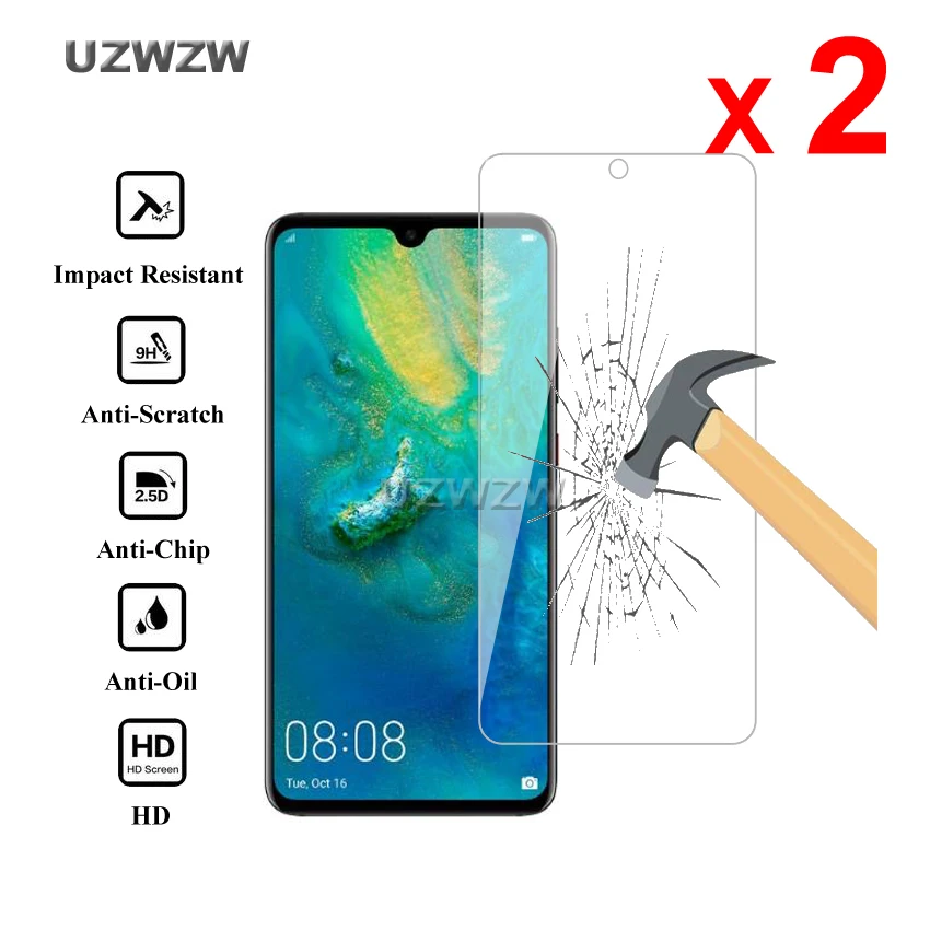 2 шт для huawei mate 20 Premium 2.5D 0,26 мм Закаленное стекло-экран протектор для huawei mate 20 Защитная стеклянная пленка