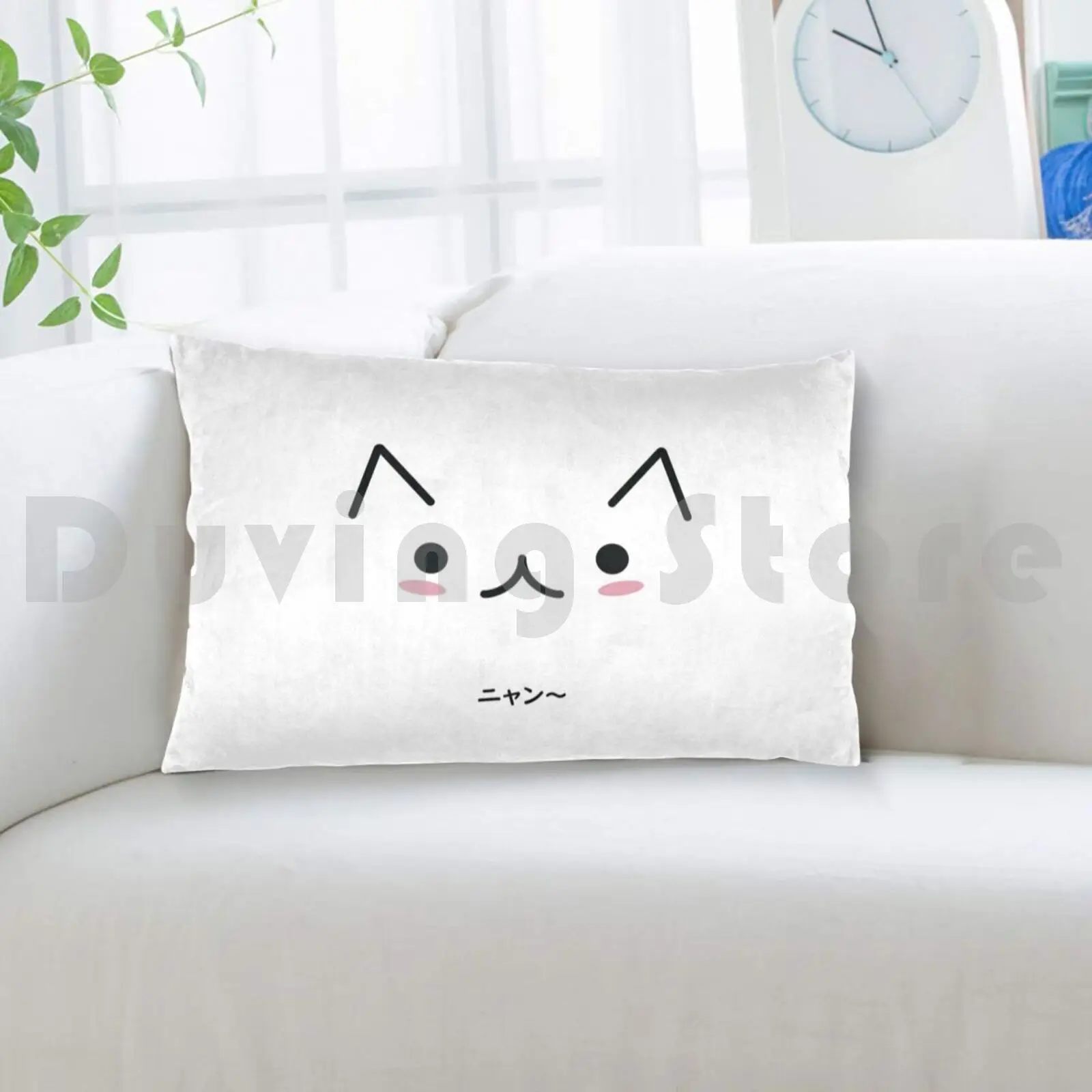 Яйцо лицо кошки подушка искусственное яйцо значок логотипа милый простой