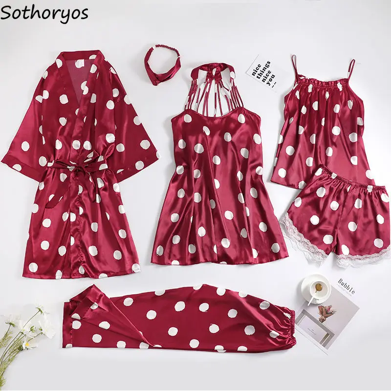 

Женский халат в горошек, кружевная Милая пикантная мини-ночная рубашка свободного покроя в стиле ретро ольччан, модная Женская Уютная пижам...