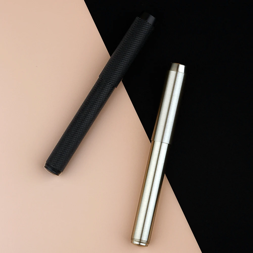 Delike Hunyuan Full Brass Stationery Black Ink EF F Nib Writing Smooth Portable Adults Kids Fountain Pen Birthday Gift School |