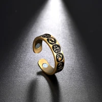 skyrim fashion magnetic weight loss ring for men twelve constellations stainless steel health care slimming rings jewelry gift