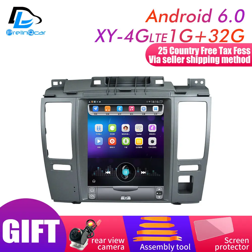 XY-4G 1G32G An6.0 32G rom вертикальный экран android 9,0 Автомобильный gps мультимедийный видео радио плеер в тире для nissan tiida pulsar автомобильный навигатор - Цвет: XY-4G 1G32G An6.0