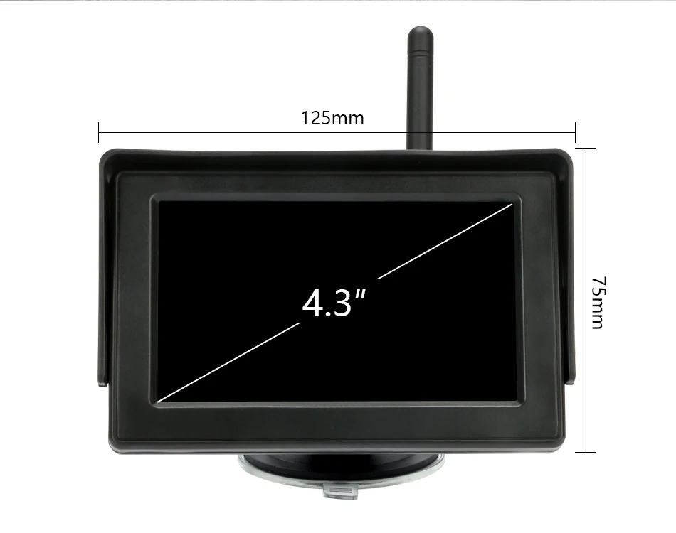 Jansite Беспроводная резервная камера 4,3 дюймов TFT lcd Автомобильный монитор камера заднего вида Беспроводная с монитором камера заднего вида для автомобиля