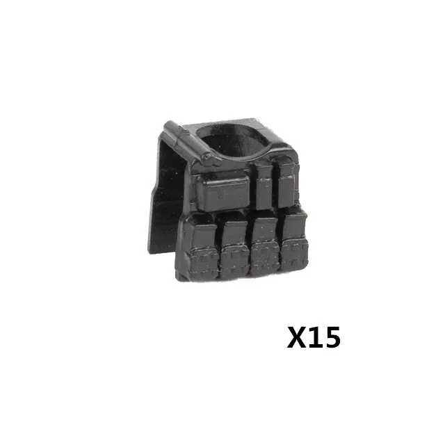 I-Vest-15pcs WW2 тактический жилет строительные блоки военный игрушечное оружие армия MOC солдаты фигурки тела Броня руки полиция кирпичи игрушки C127 - Цвет: I-Vest-15pcs