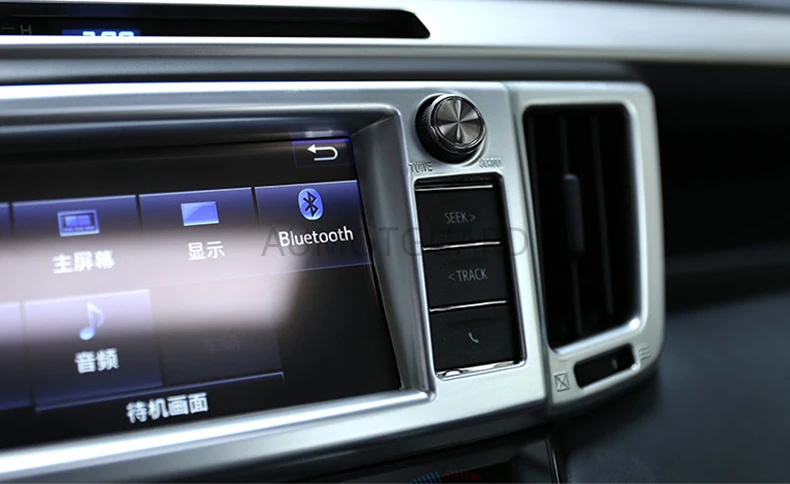 Для Toyota RAV4 RAV 4 2016 2017 ABS Матовый хромированный кондиционер Средний центральный